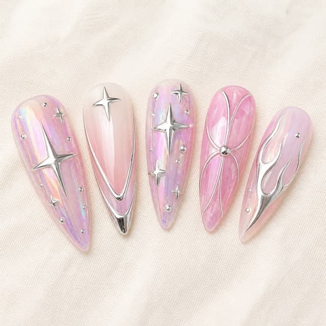 アプリ掲載のY2Kネイル
